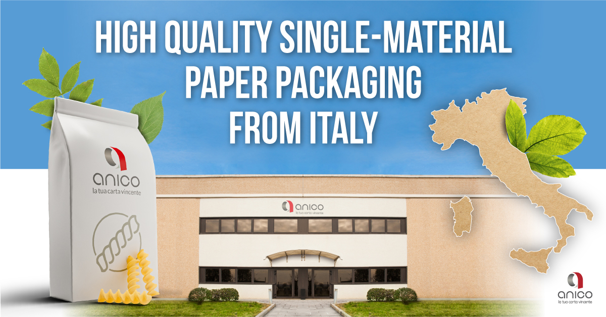 High quality single-material paper packaging from Italy: the innovative path of Anico Paper Flex Srl